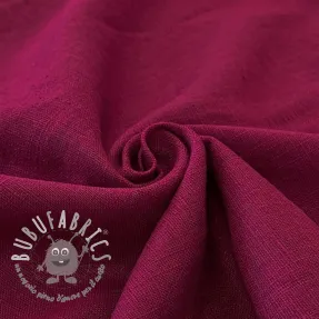 Lino prelavato cerise