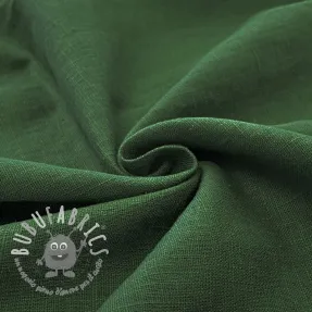 Lino prelavato dark green