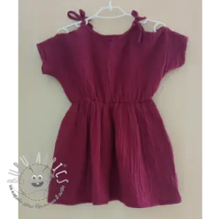 Mussola/Doppia garza berry