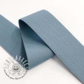 Elastico liscio 4 cm steel blue