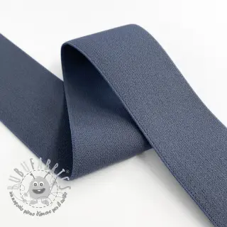 Elastico liscio 4 cm dark jeans