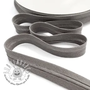 Nastro per bordatura in doppia garza warm grey