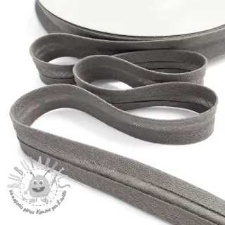 Nastro per bordatura in doppia garza warm grey