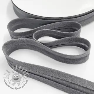 Nastro per bordatura in doppia garza middle grey