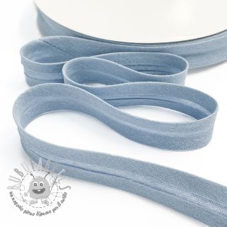 Nastro per bordatura in doppia garza old blue