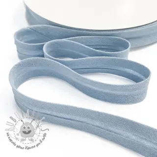 Nastro per bordatura in doppia garza old blue