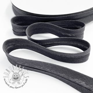 Nastro per bordatura in doppia garza dark grey
