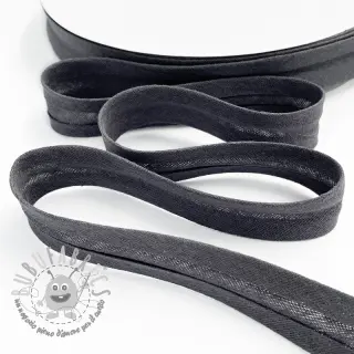 Nastro per bordatura in doppia garza dark grey