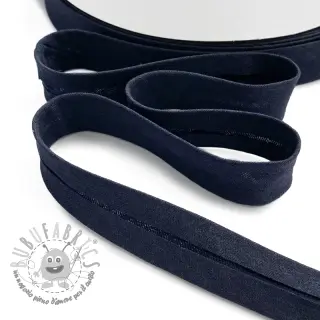 Nastro per bordatura in doppia garza dark marine