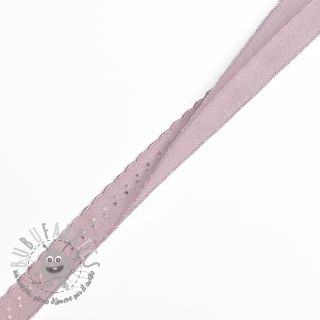 Elastico per bordatura 12 mm LUXURY washed pink