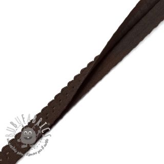 Elastico per bordatura 12 mm LUXURY dark mocha