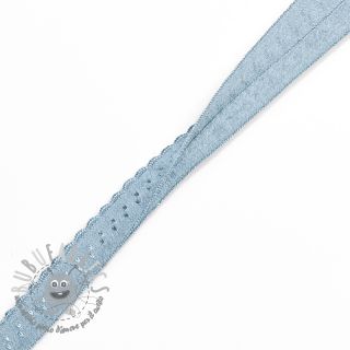 Elastico per bordatura 12 mm LUXURY old blue
