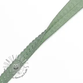 Elastico per bordatura 12 mm LUXURY old green