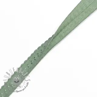 Elastico per bordatura 12 mm LUXURY old green