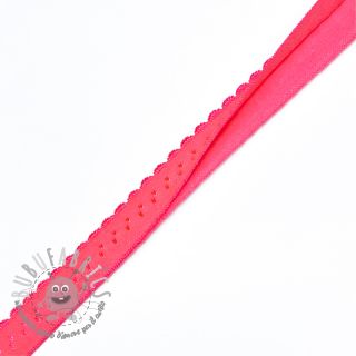Elastico per bordatura 12 mm LUXURY neon pink