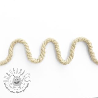 Cordino di cotone ritorto 8 mm sand