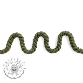 Cordino di cotone ritorto 8 mm army