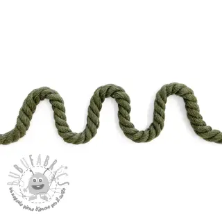 Cordino di cotone ritorto 8 mm army