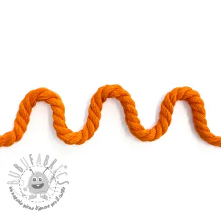 Cordino di cotone ritorto 8 mm orange