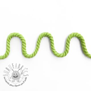 Cordino di cotone ritorto 8 mm lime