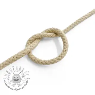 Cordino di cotone 5 mm light yellow