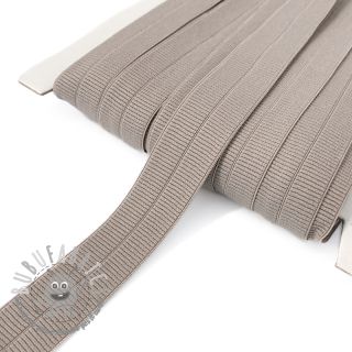 Elastico per bordatura matt 20 mm RIB taupe