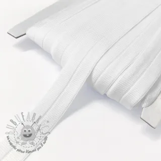 Elastico per bordatura matt 20 mm RIB white