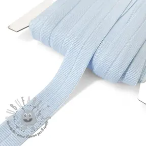 Elastico per bordatura matt 20 mm RIB light blue