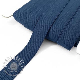 Elastico per bordatura matt 20 mm RIB dark blue