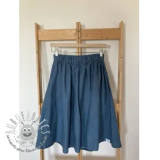 Lino prelavato blue
