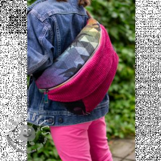 Velluto a coste dark pink