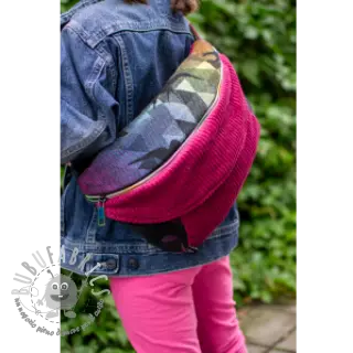 Velluto a coste dark pink