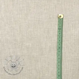 Lino con cotone Lira mini stripe beige