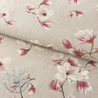 Tessuto decorativo Linenlook Floral magnolia bloom