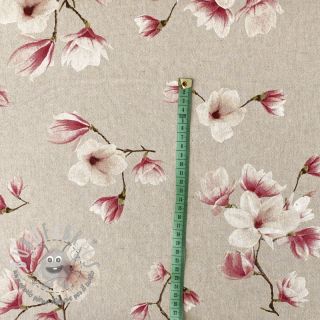 Tessuto decorativo Linenlook Floral magnolia bloom
