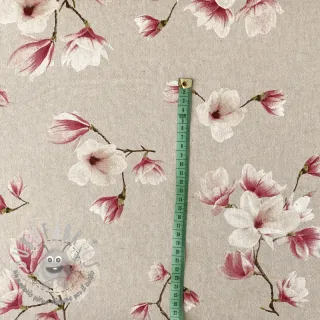Tessuto decorativo Linenlook Floral magnolia bloom