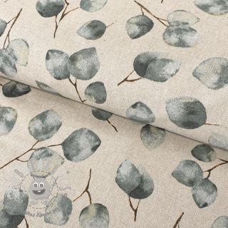 Tessuto decorativo Eucalyptus watercolour branch