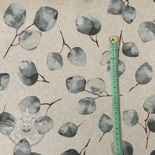 Tessuto decorativo Eucalyptus watercolour branch