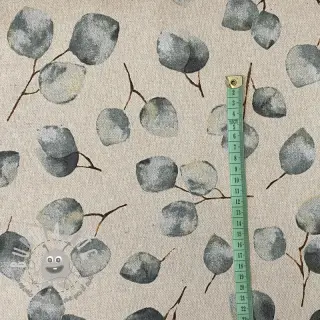 Tessuto decorativo Eucalyptus watercolour branch