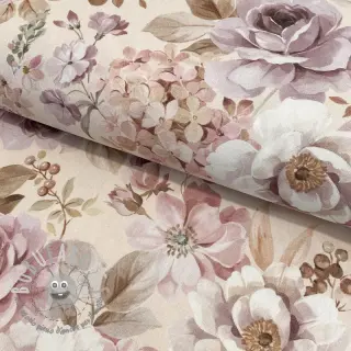 Tessuto decorativo Classic flower garden digital print