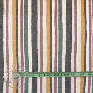 Mussola/Doppia garza yarn dyed Stripe purple