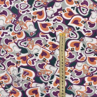 Felpa garzata SOFT Hearts dark petrol