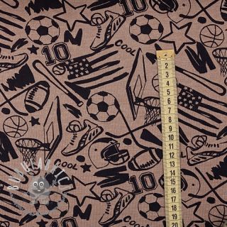 Felpa garzata Sports taupe melange