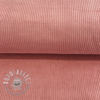 Velluto a coste old rose