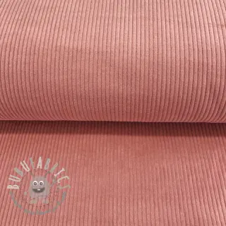 Velluto a coste old rose
