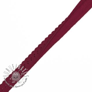 Elastico per bordatura 12 mm LUXURY bordeaux