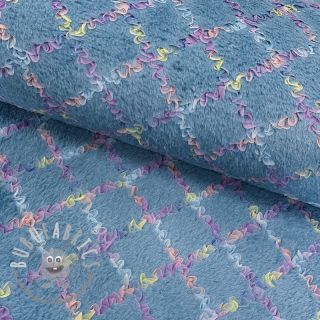 Pelliccia sintetica Tulle MULTI blue shadow