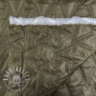 Tessuto trapuntato Triangle olive