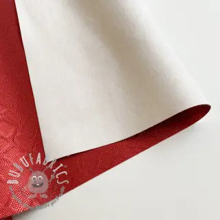 Ecopelle SNAKE rouge metal