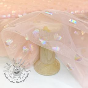 Tulle per TUTU Rainbow HEARTS light pink